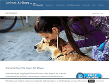 Tablet Screenshot of animalairlines.co.uk